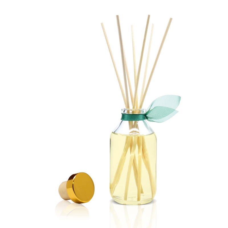 LOVSPA Reed Diffuser Set, Birchwood Pine Scented Oil Diffuser with Sticks, Home Fragrance Accessories for Bathroom Shelf Decor, Aroma Diffusers for Home or Office Desk, USA Made - Image 3
